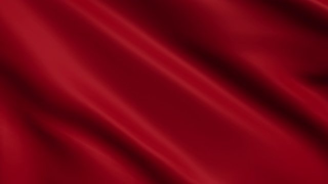 4K HD Red Silky Satin Background Waving in Seamless Looop