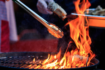 barbecue flame