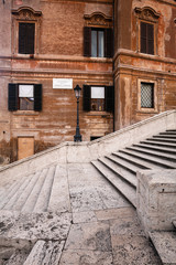 Fototapeta na wymiar Stairway of the Trinity of the Mountains, Rome, Italy