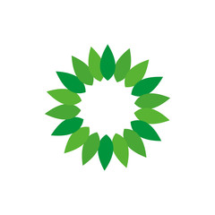 green leaf logo