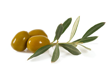 tasty olives isolated on white background