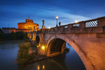 Fototapeta na wymiar Castel Sant'Angelo in Rome, Lazio, Italy