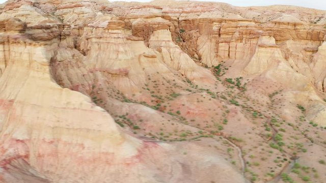 Colorful Rock Formations. Tsagaan Suvarga, Gobi Desert, Mongolia.