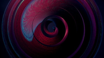 Abstract Art: Vortex in Dunkelrot