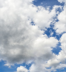 Clouds in the blue sky, abstract background