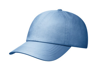 Jeans cap on a white background.