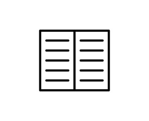 Book line icon