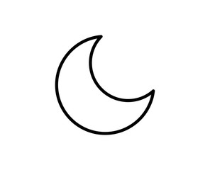 Obraz na płótnie Canvas Moon line icon