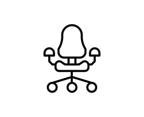 Office chair line icon