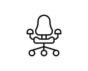 Office chair line icon