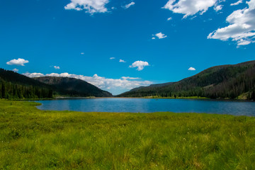Fototapeta na wymiar Big Meadows Reservoir Pagosa Springs Colorado