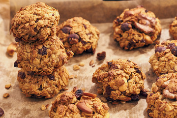 Homemade oatmeal cookies 