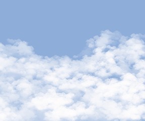 blue sky with white clouds