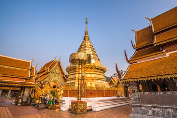 Wat Phra That Doi Suthep, the most famous temple in Chiang Mai, Thailand
