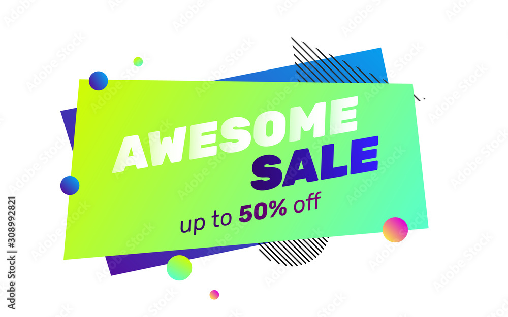 Poster geometric abstract graphic elements. sharp forms, rectangular shapes, striped lines. gradient color.