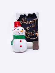 Christmas decoration. Christmas label isolated on a white background