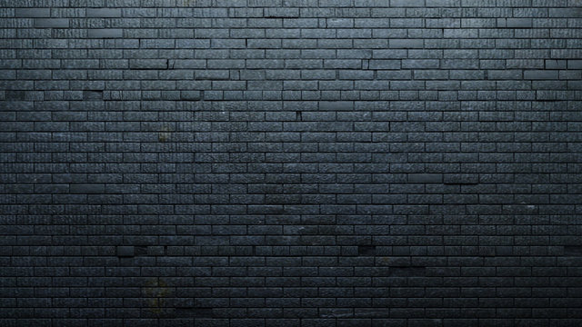 Background wall old black painted brick