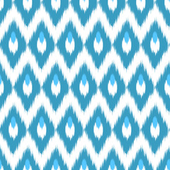 Ikat seamless geometric pattern. Abstract background texture.Pattern can be used for wallpaper and textile, pattern fills, web page background, surface textures.