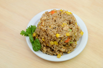 Fried rice plate