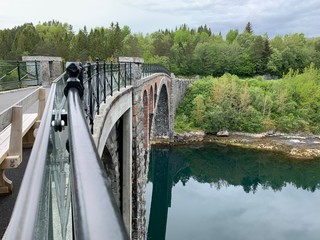 Fototapeta na wymiar Old Skodje Bridge, ⁨Straumen⁩, ⁨Skodje⁩, ⁨Norway⁩