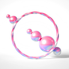 Beautiful background with geometric shape. 3d illustration, 3d rendering.