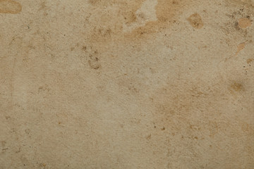 top view of vintage dirty beige paper texture with copy space