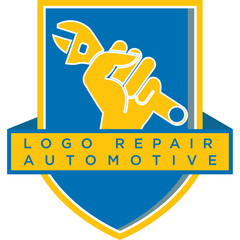 logo automotive repair & logo car vector design
