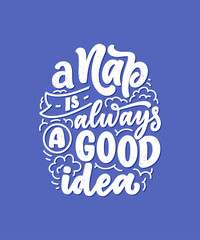 Obraz premium Lettering Slogan about sleep and good night. Vector illustration design for graphic, prints, poster, card, sticker and other creative uses
