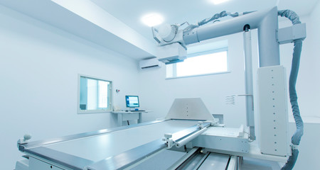 Medical laboratory room with new X-ray equipment