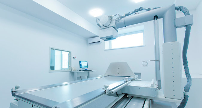 Medical laboratory room with new X-ray equipment
