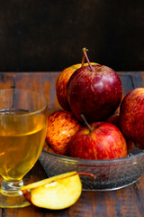 autumn still life with apples