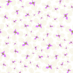 Floral pattern. Small flowers.Seamless vector texture.