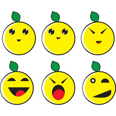 cartoon lemon characters