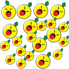 cartoon lemon characters