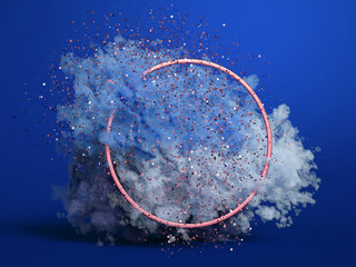 Beautiful background with purple smoke and steam. 3d illustration, 3d rendering.