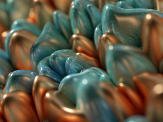 Obraz premium Beautiful, elegant, abstract background with metal and the texture of stone, marble and granite. 3d illustration, 3d rendering.