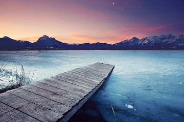 Obraz premium kalter Wintermorgen am See