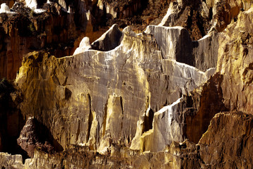 canyon, grands lavaka Ankarokaroka, Parc National Ankarafantsika, Madagascar