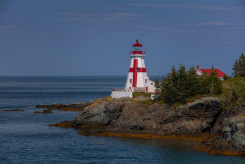 Fototapeta na wymiar Head of the Harbor Lighthouse
