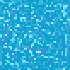 Blue mosaic seamless vector ornament
