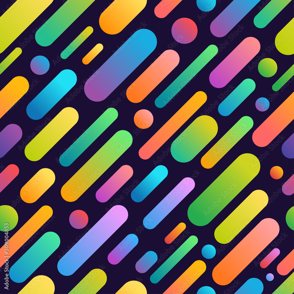 Poster Abstract vector background. Different colorful elements