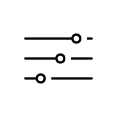 audio mixer icon in trendy flat design