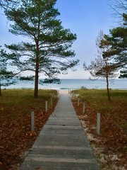 Strand in binz in rügen in norddeutschland