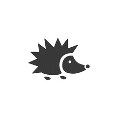 Hedgehog. Isolated icon. Animal vector illustration