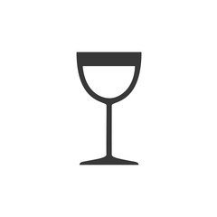 Wine glass. Isolated icon. Drink vector illustration