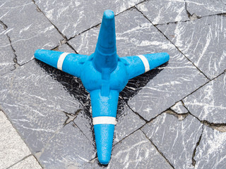 Traffic cone in Asturias, Spain