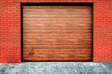 Automatic and convenient garage doors opening for a car