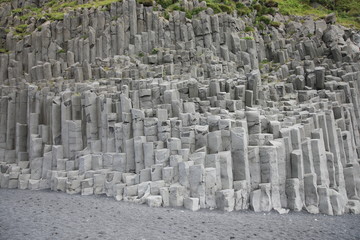 Halsanefshellir sea caves (basalt columns) near Reynisfjara, Iceland