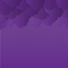 Purple cloud vector illustration