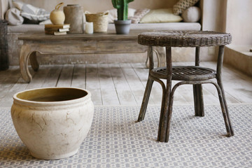 dining room interior designed in oriental east style